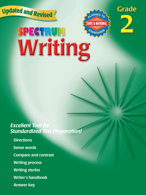 Title details for Writing, Grade 2 by Spectrum - Available